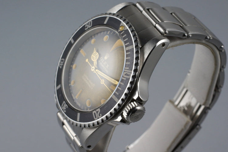 1966 Rolex Submariner 5513 with Tropical Glossy Gilt Dial