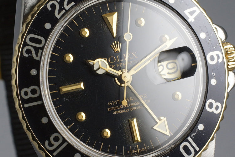 1979 Rolex Two Tone GMT 1675 Black Nipple Dial