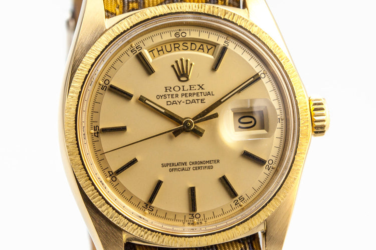 1971 Rolex YG Day-Date 1807 Matte Champagne Dial