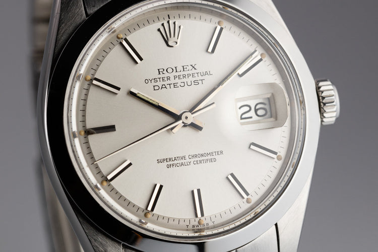1972 Rolex DateJust 1600 Silver Dial