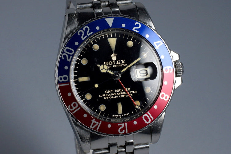 1967 Rolex GMT 1675 Glossy Gilt Dial