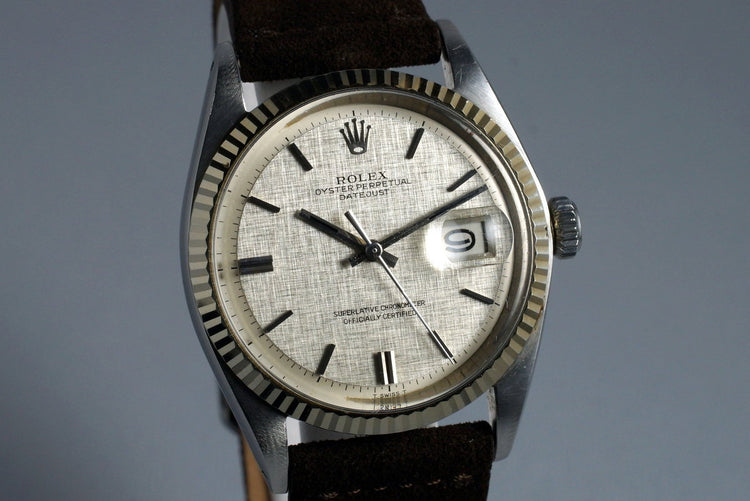 1971 Rolex Datejust 1601 Silver Linen Dial
