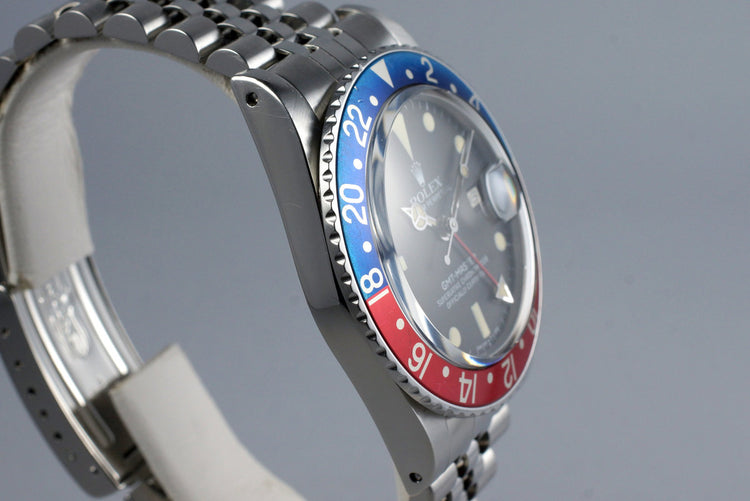 1981 Rolex GMT 16750 Matte Dial with Box and Papers