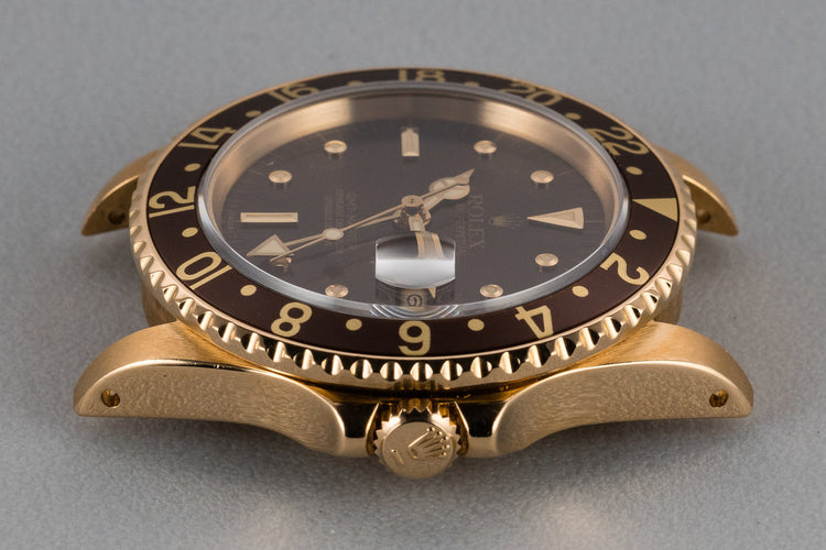 1984 Rolex 18K YG GMT-Master 16758 with Root Beer Nipple Dial