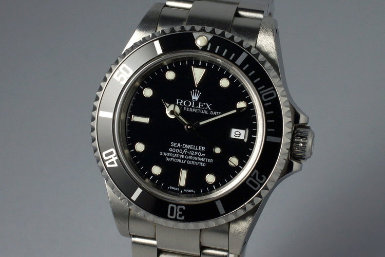 2000 Rolex Sea Dweller 16600 with Box and Papers