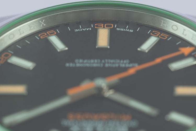2020 Rolex Green Milgauss 116400GV with Box and Card