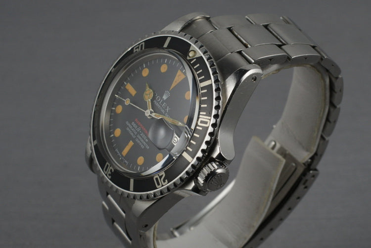 Rolex Red Submariner 1680 with ORANGE tritium Mark IV Dial