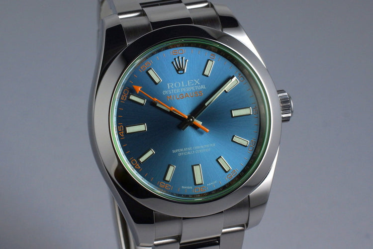 2016 Rolex Milgauss 116400GV with Box and Papers