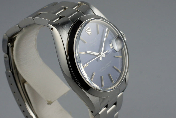 1978 Rolex Date 1500 Blue Dial