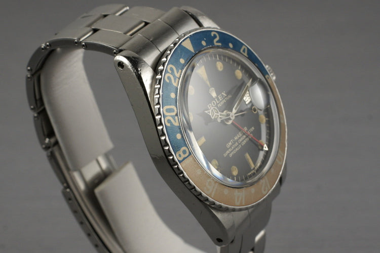 1966 Rolex GMT 1675 Glossy Gilt Dial