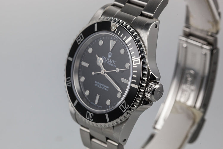 2006 Rolex Submariner 14060 with Box and Papers and Service Papers