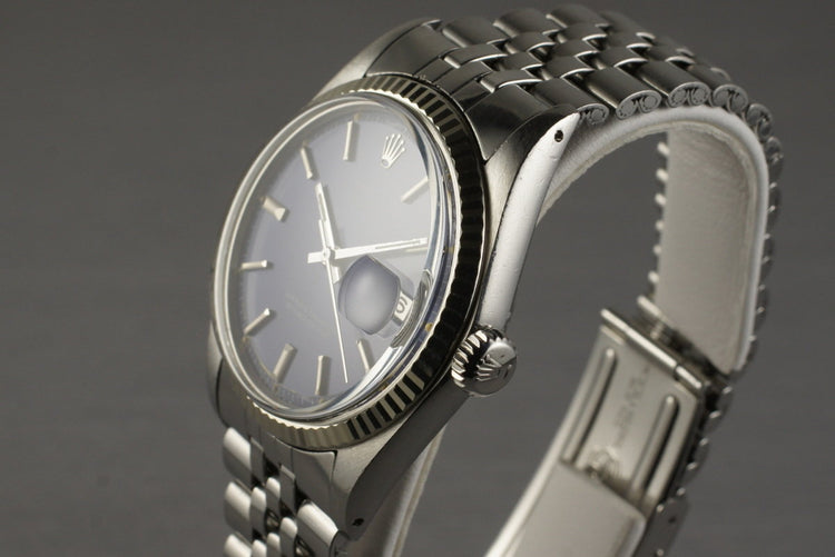 1972 Rolex DateJust 1601 Blue Sigma Dial