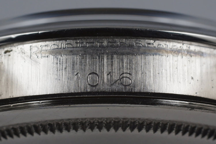 1965 Rolex Explorer 1 1016 Glossy Gilt Dial with Box and Double Punched Papers