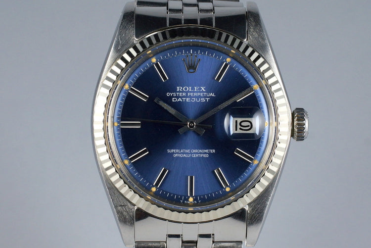 1972 Rolex Datejust 1601 Blue Dial