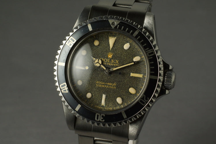1966 Rolex Submariner 5513 with Gilt Bart Simpson Dial