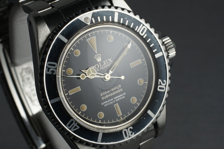 1961 Rolex Submariner 5512 PCG with 4 Line Chapter Ring Dial
