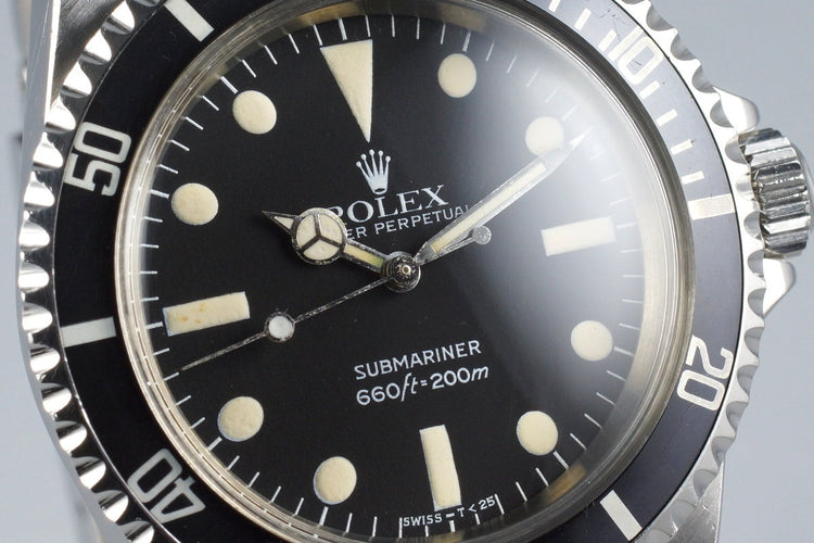 1982 Rolex Submariner 5513 Mark IV Maxi Dial