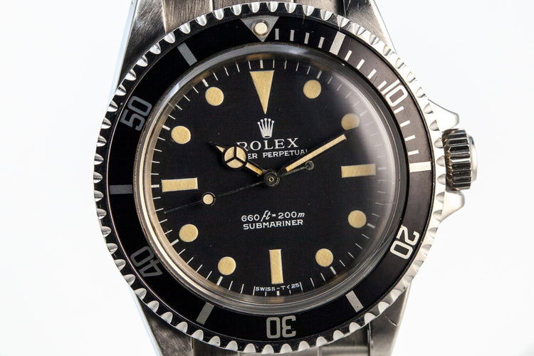 1970 Rolex Submariner 5513 Serif Dial