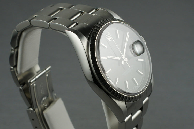 2002 Rolex DateJust 16220 Black Dial