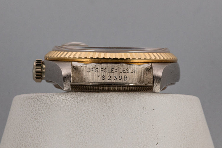 1990 Rolex Day-Date 18239 Tridor President with Salmon Diamond Dial with Papers