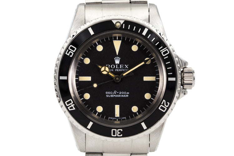 1972 Rolex Submariner 5513 Serif Dial
