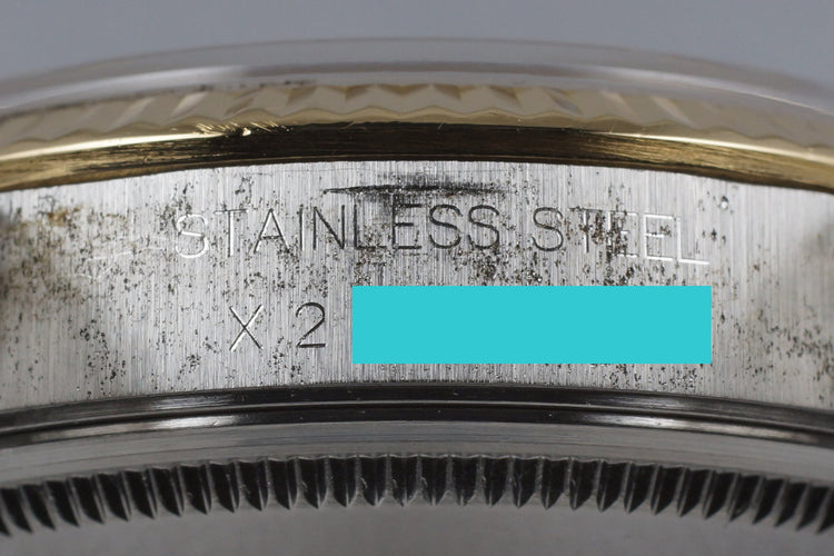 1991 Rolex Two Tone Oyster Perpetual 14233 Champagne Dial