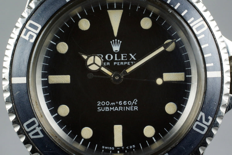 1968 Rolex Submariner 5513 Meters First