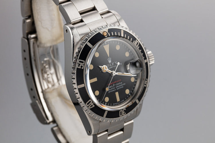 1975 Rolex Red Submariner 1680 MK 4 Dial