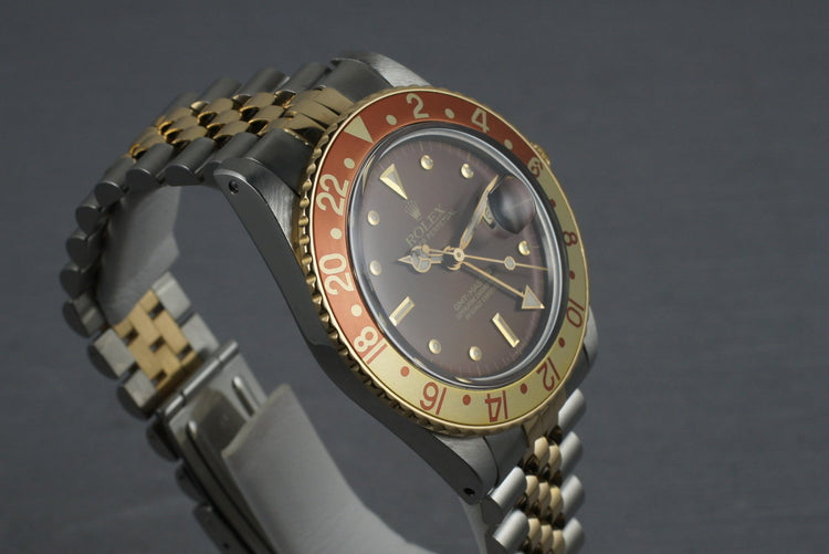 Rolex GMT Two Tone 16753 with root beer nipple dial