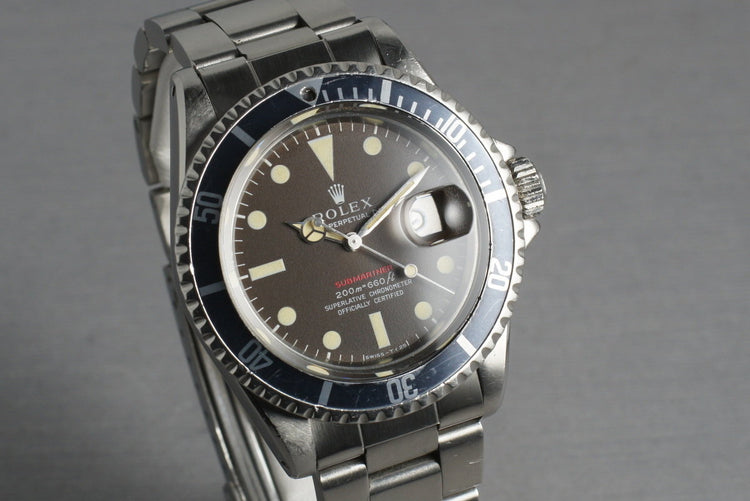 Rolex Red Submariner 1680 Meters First Mark 2 BROWN dial