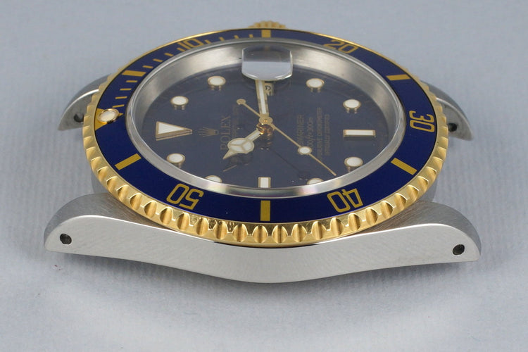 1995 Rolex Two Tone Blue Submariner 16613