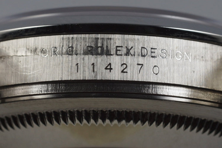 2004 Rolex Explorer 114270 with Box and Papers