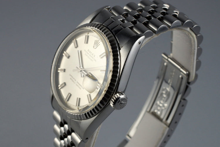 1972 Rolex DateJust 1601 Silver ‘Wide Boy’ Sigma Dial