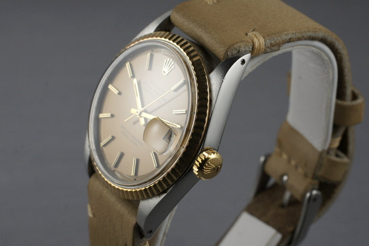 1971 Rolex Two Tone DateJust 1601 with Brown Dial