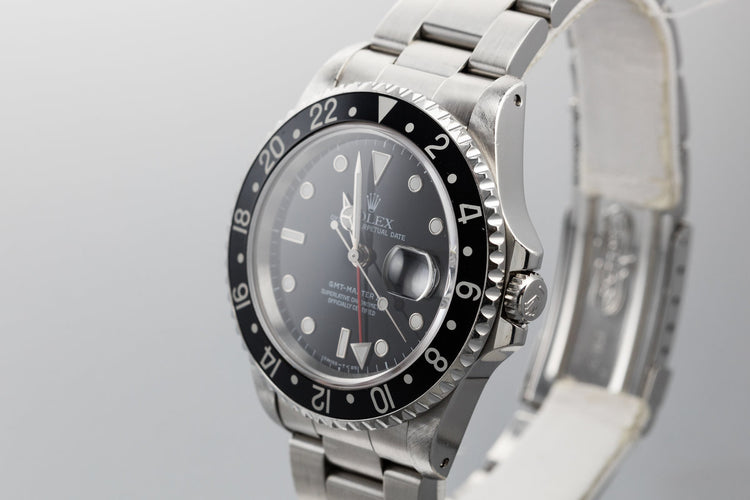 1995 Rolex GMT-Master II 16710 with Black Bezel Insert