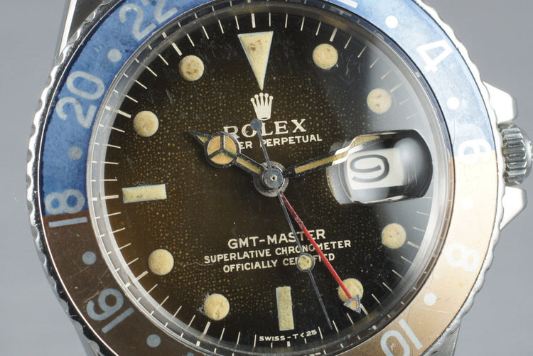 1966 Rolex GMT 1675 Glossy Gilt Dial with Box and Papers