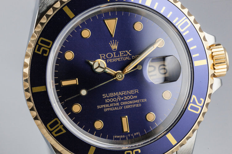 1991 Rolex Two Tone Submariner 16613
