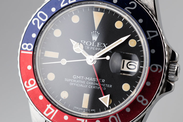 1979 Rolex GMT-Master 16750 Matte Dial with "Pepsi" Insert and Box and Papers