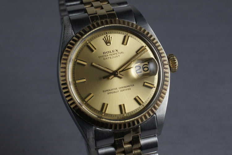 1972 Rolex Two Tone DateJust 1601 ‘Wide Boy’ Dial