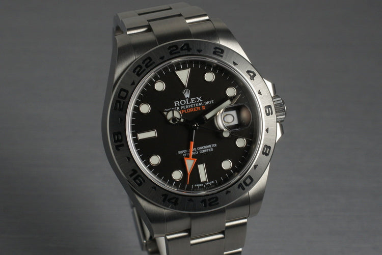 2013 Rolex Explorer II 216570 with Box and Papers