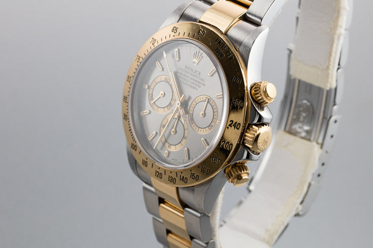1999 Rolex Two-Tone Daytona 16523 Grey Dial with Box