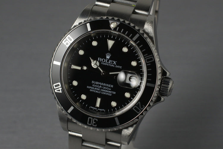 2006 Rolex Submariner 16610