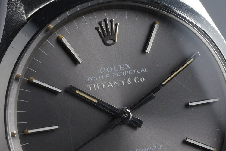 1971 Rolex Oyster Perpetual 1002 Gray Tiffany & Co. Dial
