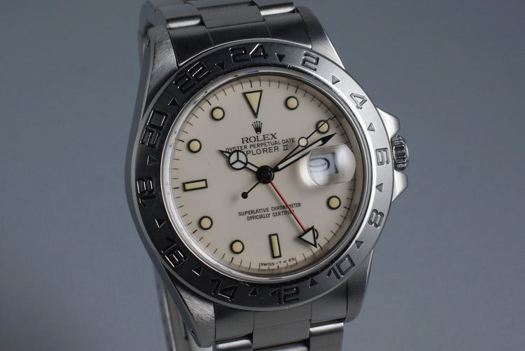 1985 Rolex Explorer II 16550 Cream Rail Dial
