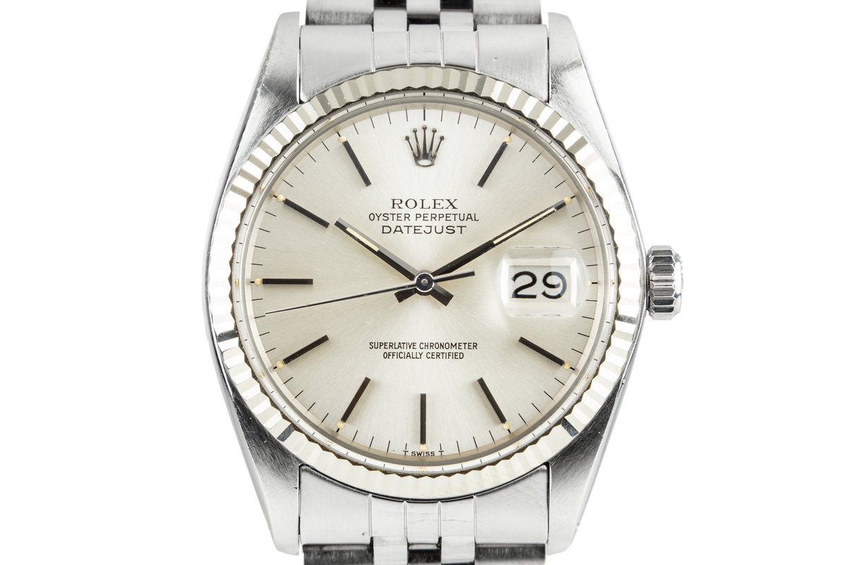 Rolex datejust 16014 silver dial Clearance