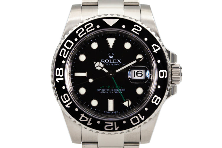 2009 Rolex GMT II 116710 with Box and Papers