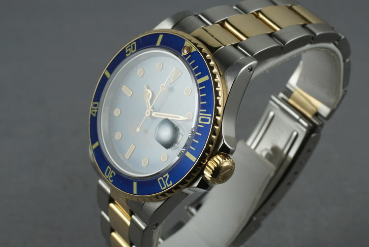 1987 Rolex Submariner 18K/SS Blue Dial 16803