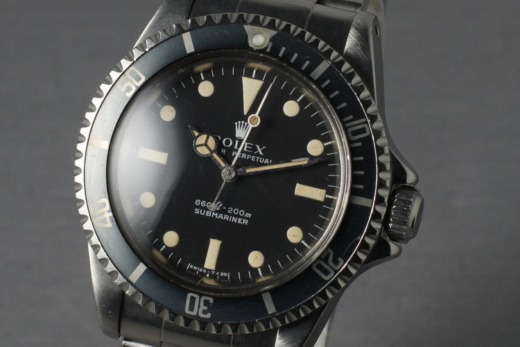Rolex Submariner 5513 with feet first serif dial