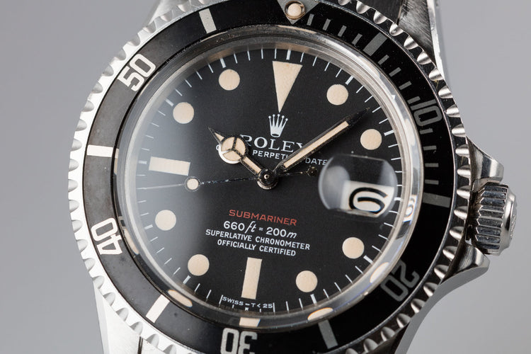 1971 Rolex Red Submariner 1680 with MK V Dial