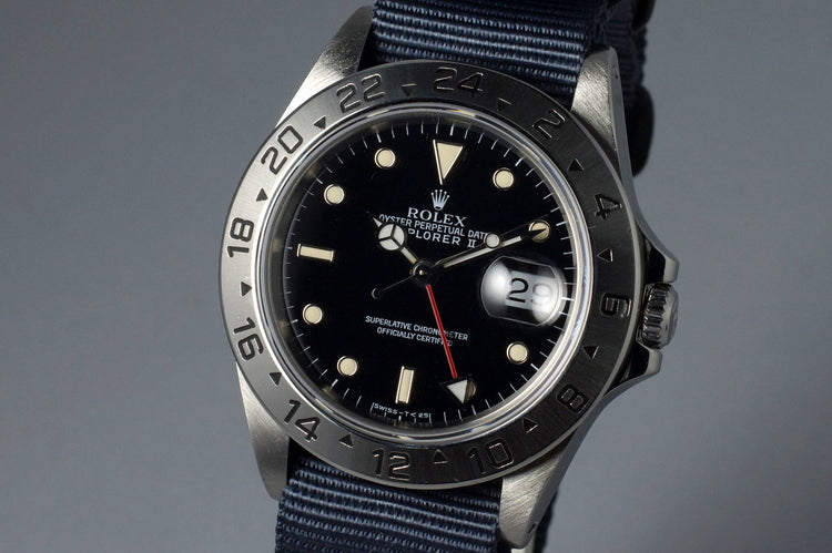 1991 Rolex Explorer II 16570 Black Dial